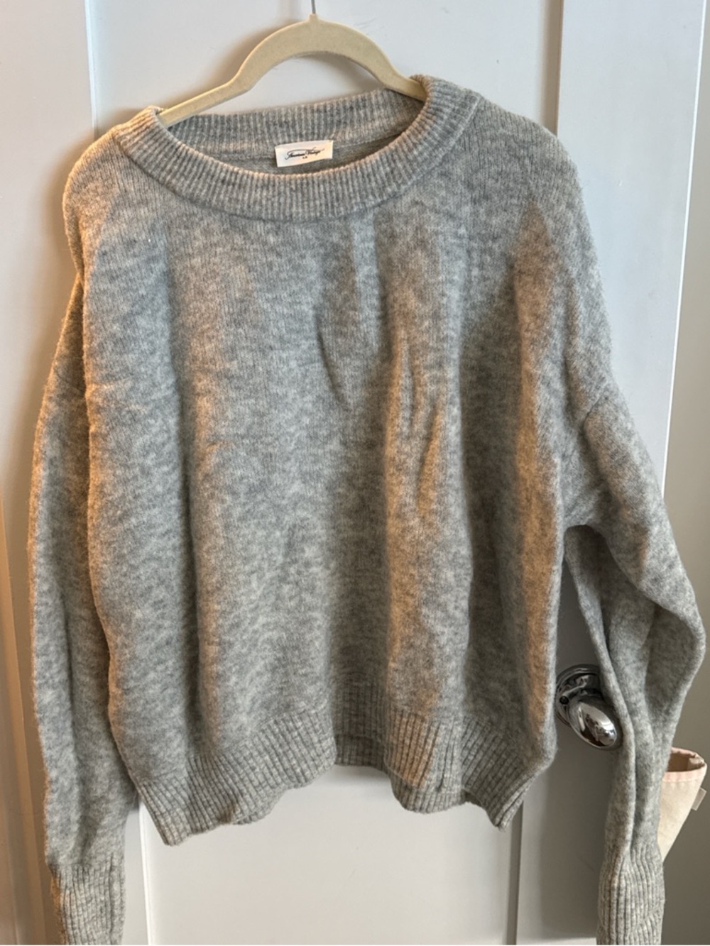 American Vintage Light Grey Crewneck Sweater